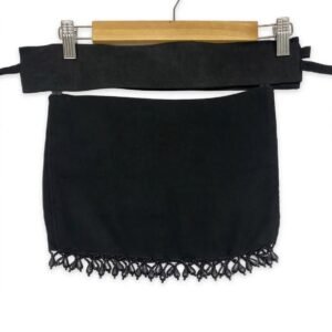 Beaded Saudi Niqab Kamasha Black - KhimarZay